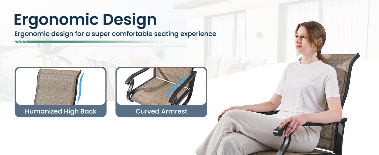 Amopatio Greenish Spring 3-Piece Patio Swivel Chairs, Modern Metal Outdoor Furniture Set with Cushions Amopatio Greenish Spring 3-Piece Patio Swivel Chairs, Modern Metal Outdoor Furniture Set with Cushions