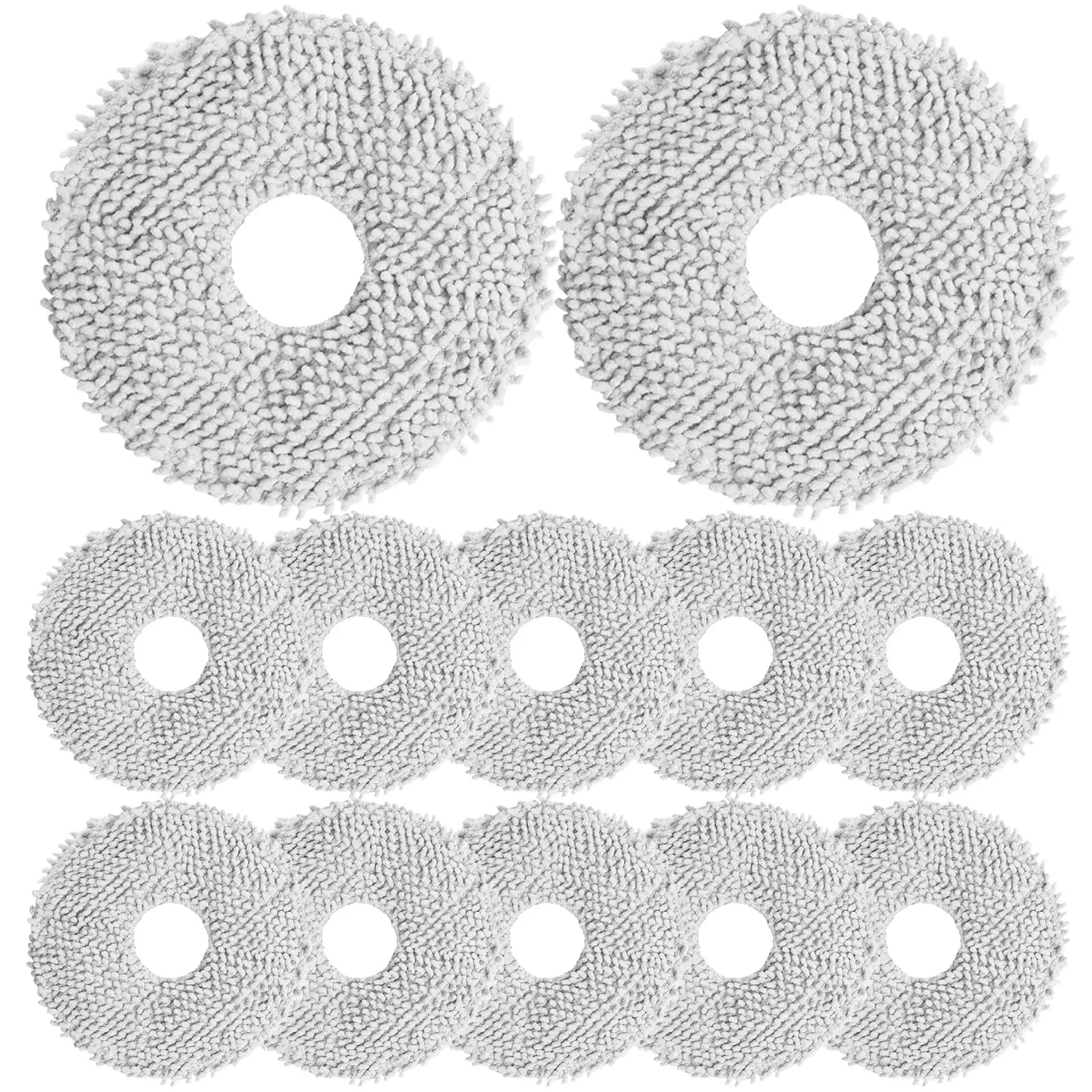 12-Pack Microfiber Dusting Cloths, Durable, Compatible with Dreame X50 Ultra/l20 Ultra/l10s Pro/mova P10/p50, Replacement Cleaning Cloths
