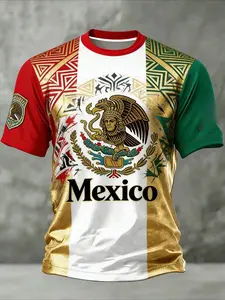 Mexico Soccer Jersey Men, Football Jerseys, Aztec Pattern Shirt, Mexico Pride Futbol Tee, Eagle Crest Fan Apparel #ModoPartido