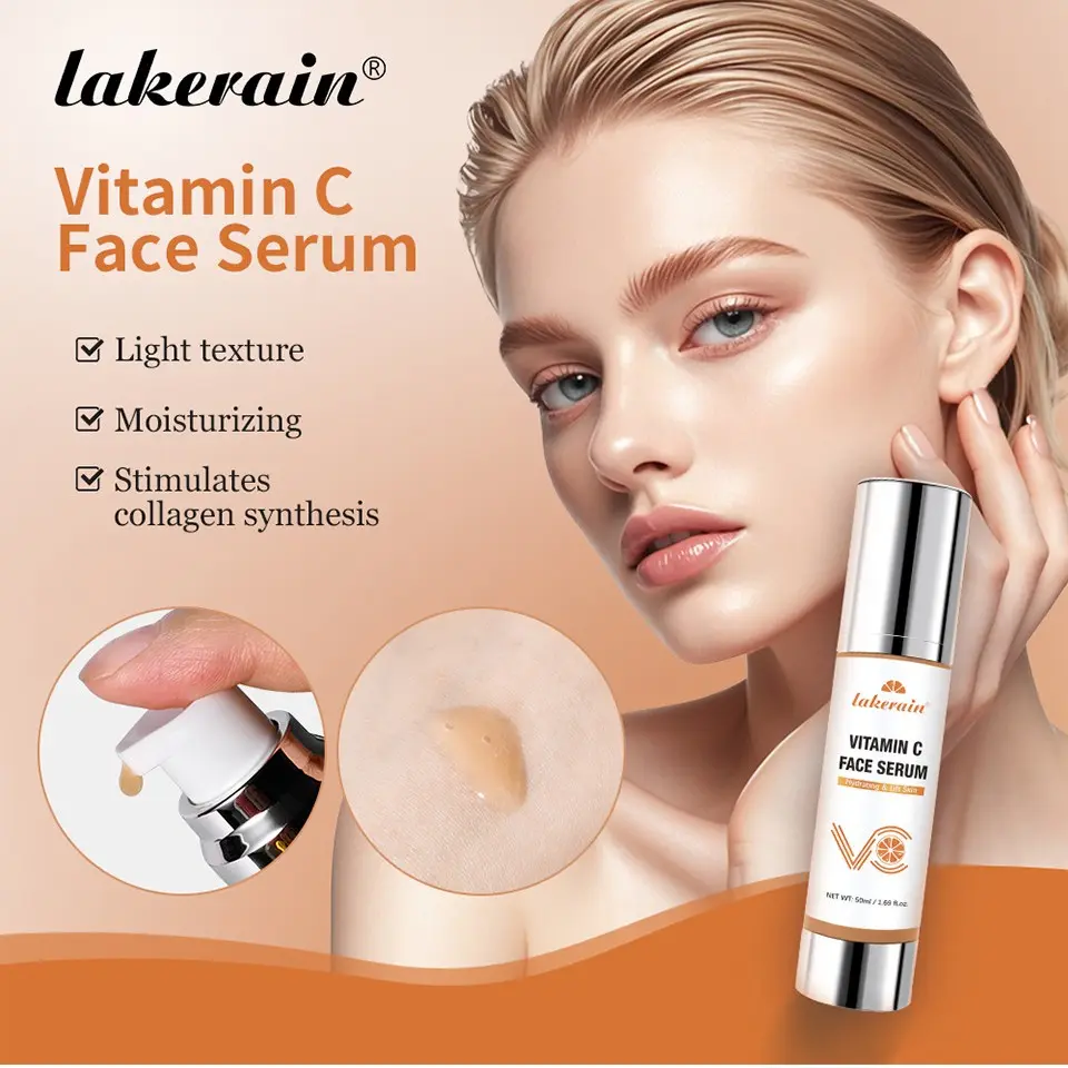 50ML Vitamin C Serum, Hydrating and Nourishing Skin, Brightening and Even Tone, Moisturizing Facial Care Essence, Refreshing and Soothing