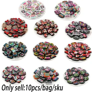 Silicone Beads Kit, 10pcs/set DIY Beads for Keychain Necklace Bracelet, DIY Beading Accessories, Beaded Set, DIY Craft Embellishments, DIY Jewelry Making Supplies for Women & Girls, Beads for Crafts