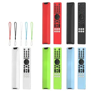 Silicone Remote Control Cover Case with Lanyard Anti Slip Television Remote Cover All Inclusive for TCL RC833A Remote Control