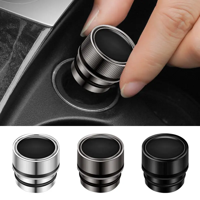 New Metal Car Lighter Plug Cover, Dust-Resistant Design, Ideal for Vehicle Use, Durable Protection for Your Car Accessories