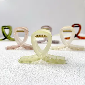 Matte Transparent Shark Clip, Multi-Purpose Hair Grab Clip