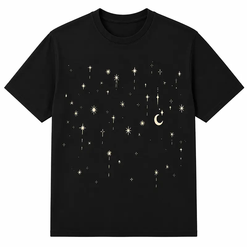 Vintage Starlight Cute T-shirt, Celestial Tee T-shirt, Mystical Moon T-shirt, Astrology, Space Trendy Astrological Gift