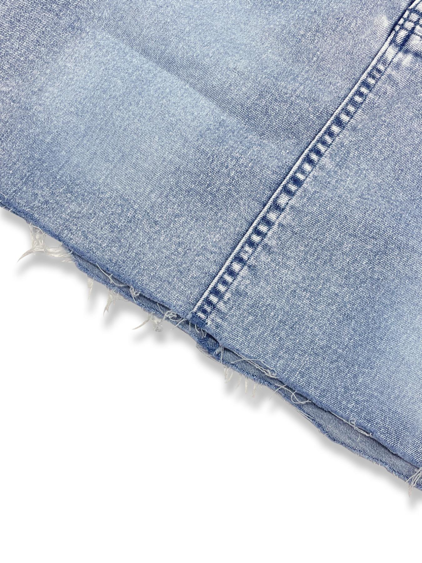 Women's Denim Skirt, Fashion Casual Elegant Ripped Skirt for Daily Outdoor Wear, Ladies Bottoms for Summer