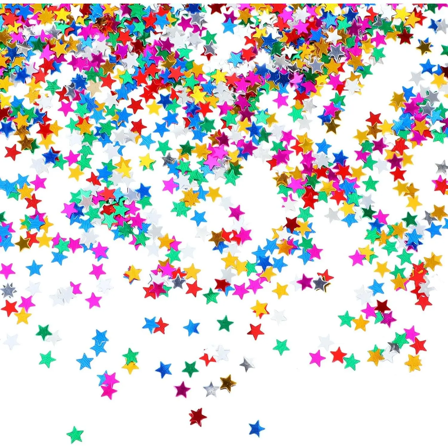3000 Pcs Star Confetti, 30g 5mm Metallic Foil Glitter Star Sequins for Party Wedding Birthday Decorations, Christmas DIY