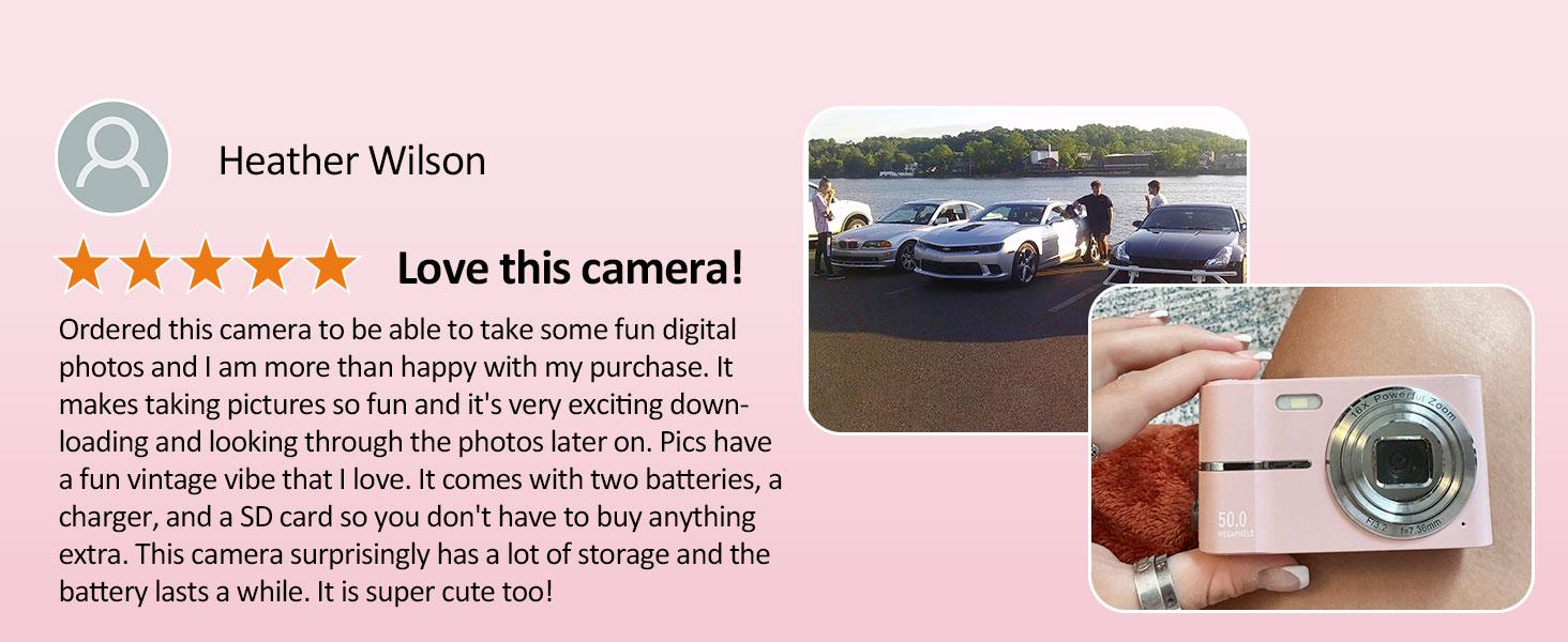 Digital Camera, FHD 1080P Digital Point and Shoot Camera with 16X Zoom Anti Shake, Compact Portable Small for Girls Boys Teen Student Cameras with 32GB Card, 2 Batteries
