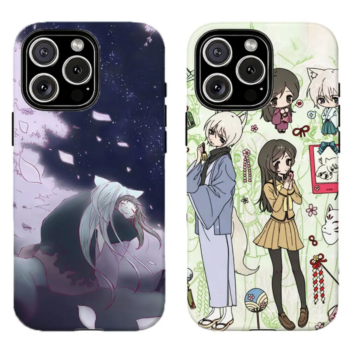 Kami3ama Kiss Tomoe & Nanami Anime Custom Smartphone Cover - Shockproof Wireless Accessory with Shojo Romance Aesthetic, Compatible with iPhone 11-17 Pro Max, Samsung S22-S26, Gift for Anime Lovers