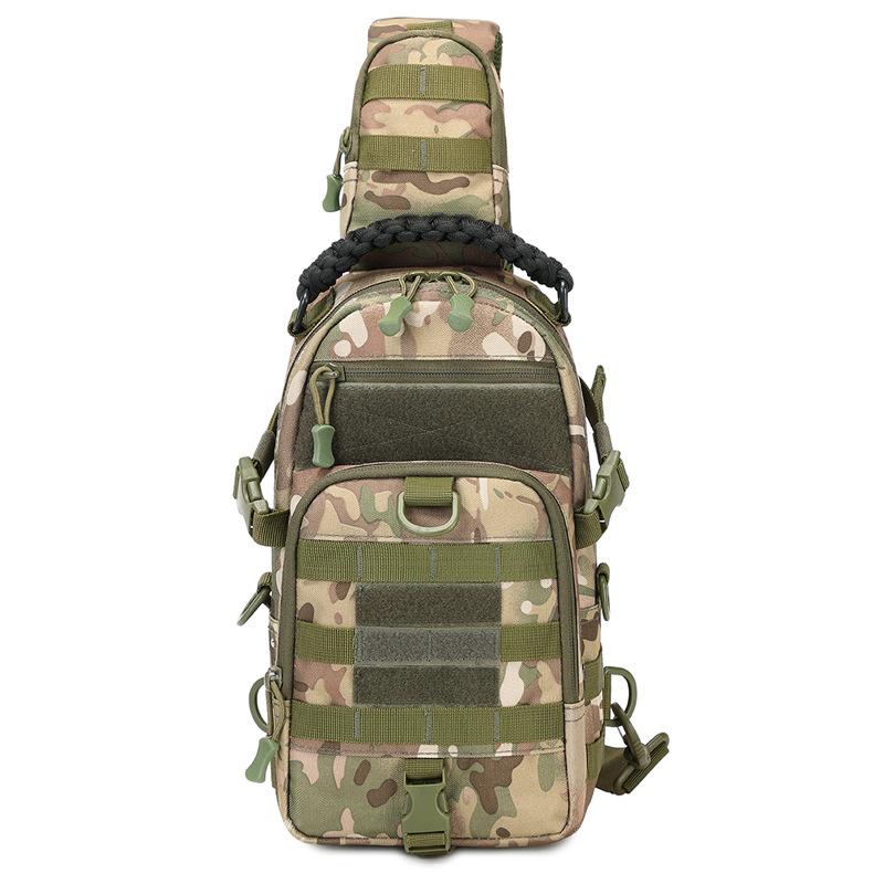 Backpack Camouflage Outdoor Breast Bag Men's and Women's Multifunctional Shoulder Oblique Span Bag Sports Mountaineering Travel Backpack gym