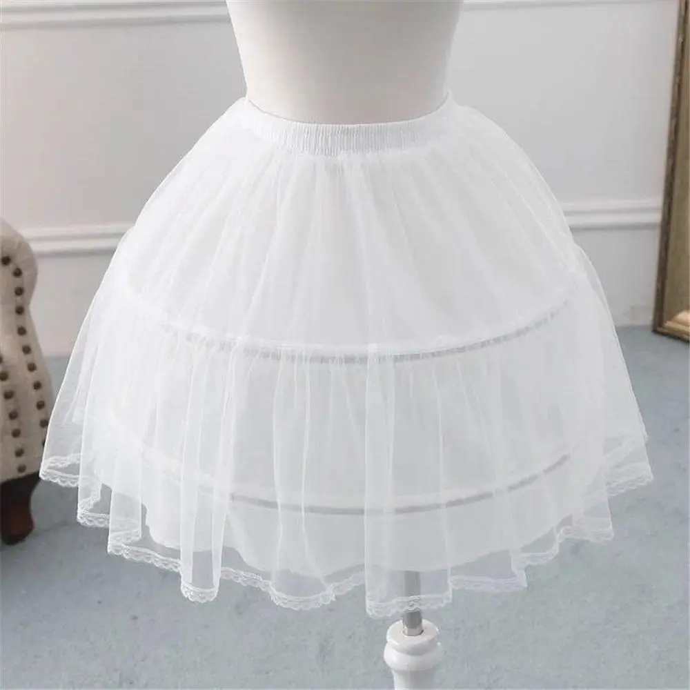 Girls' Mini Hoop Crinoline Petticoat - A-Line Short White Underskirt for Sweet Cosplay, Ballet (Toys & Hobbies Classic Novelty Stress Relief Toy Accessory)