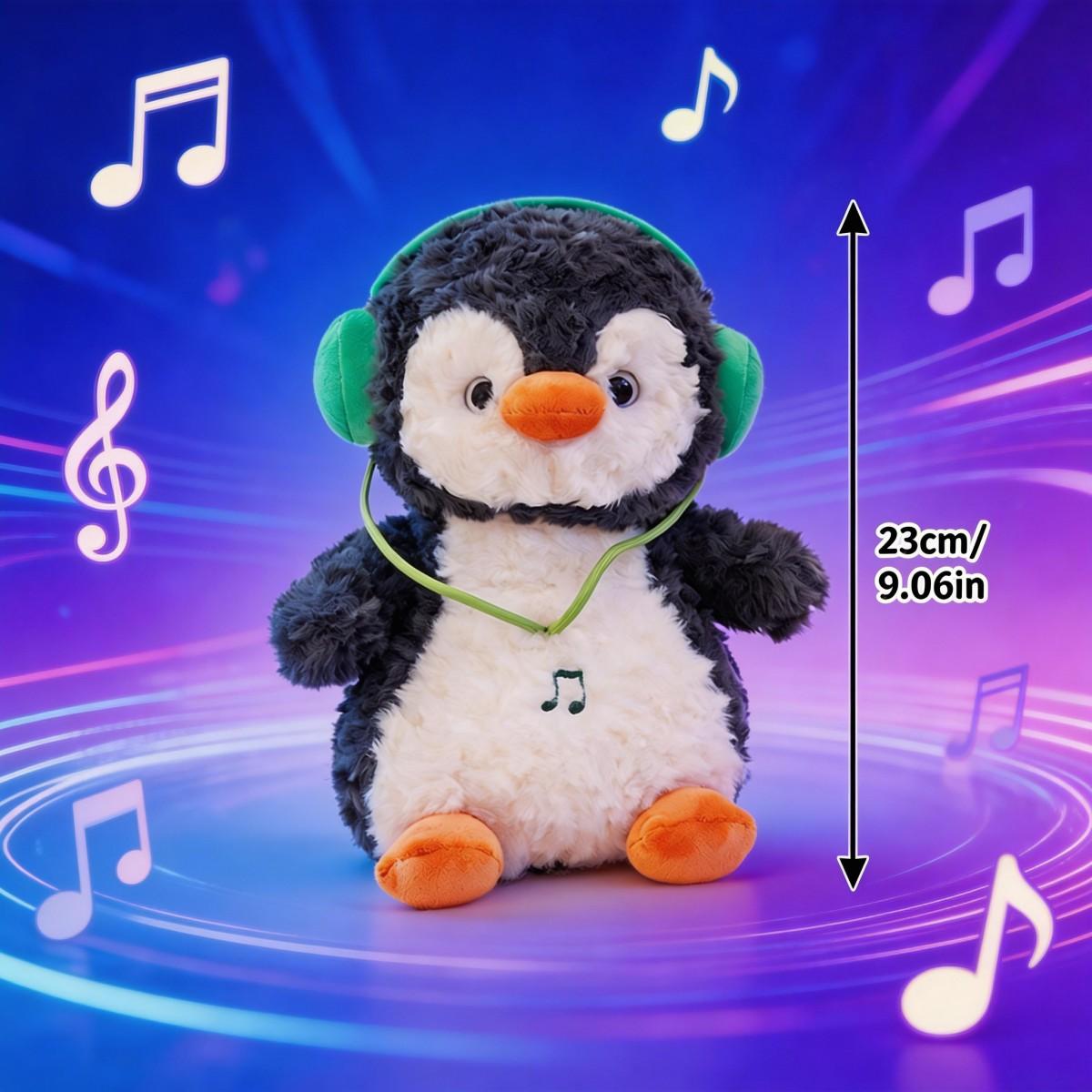 cute stuffed animal squishy toy cheap stuff Squeezable plushies 9.06in Headphone Penguin gifts for bf cute boyfriend gifts girlfriend gift girly birthday gifts