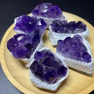 ST77-1 Natural Raw Amethyst Quartz Purple Crystal Cluster Healing Stones Specimen Home Decoration Crafts Decoration Ornament