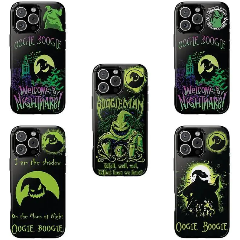 Oogie Boogie Welcome To Nightmare Christmas Two-In-One Film Case - Durable, Shock-Absorbing, and Trendy Protection - Suitable for iPhone 17-11 Pro Max/Plus and  Samsung Galaxy S23-25