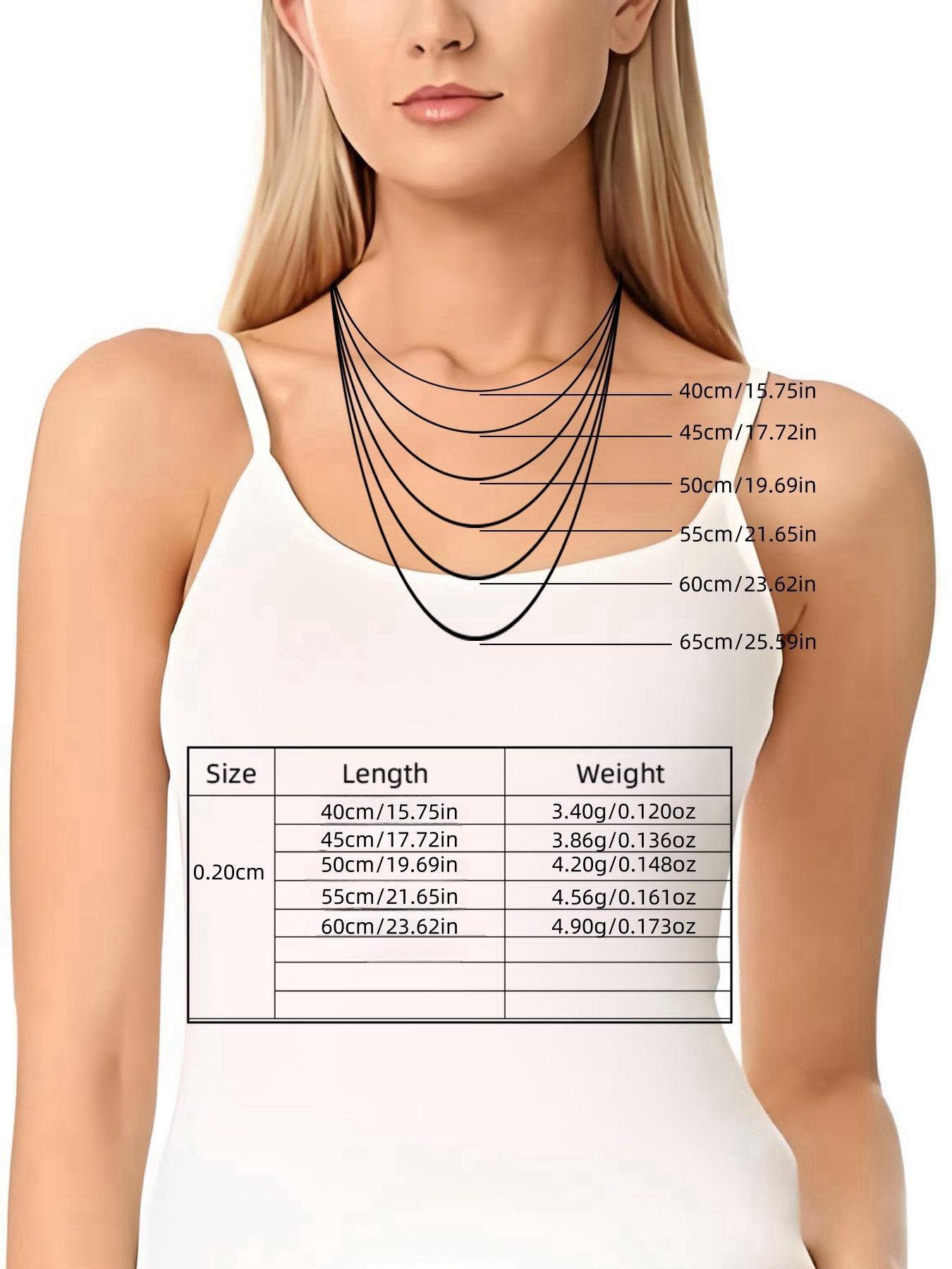 999 Sterling Silver Simple Cuban Link Chain Necklace for Women & Men, Fashion Jewelry for Party, Daily Clothing Decor, Trendy All-match & Exquisite Jewelry for Birthday Gift