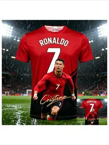 2026 Ronaldo 7 AI Football Sporty Jersey Fan Edition Advanced Design Kids and Adults Summer Sports Training Wear Breathable and Stylish