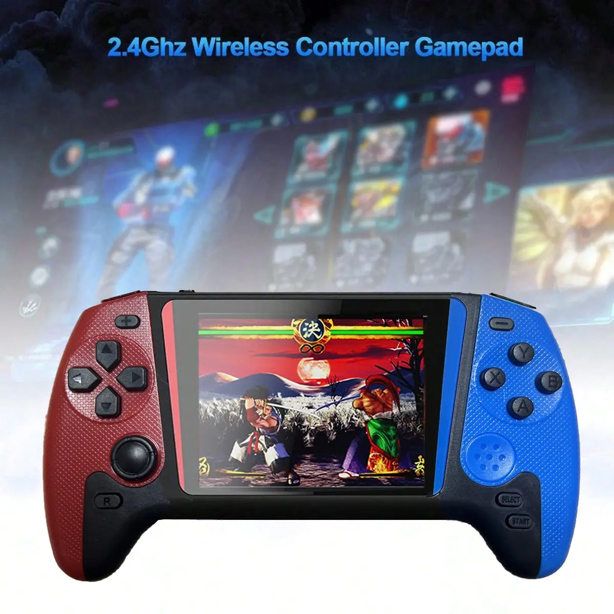 Portable Retro Video Handheld Games Console, 3.5-Inch Joystick, 500 Games, Wireless Controller, Rechargeable, Connects to TV, Handheld Gaming