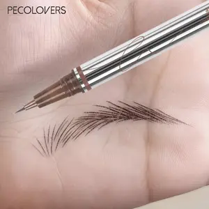 Ultra-fine Eyebrow Pencil, Waterproof Sweat-proof Long-lasting Non-dyeing Easily Outline Clear and Natural Eyebrows, create Exquisite Hairy Wild Eyebrows, Super Fine Refill, Cosmetic, Eyebrow Products, Eyebrow Liquid, Waterproof Eyebrow Makeup