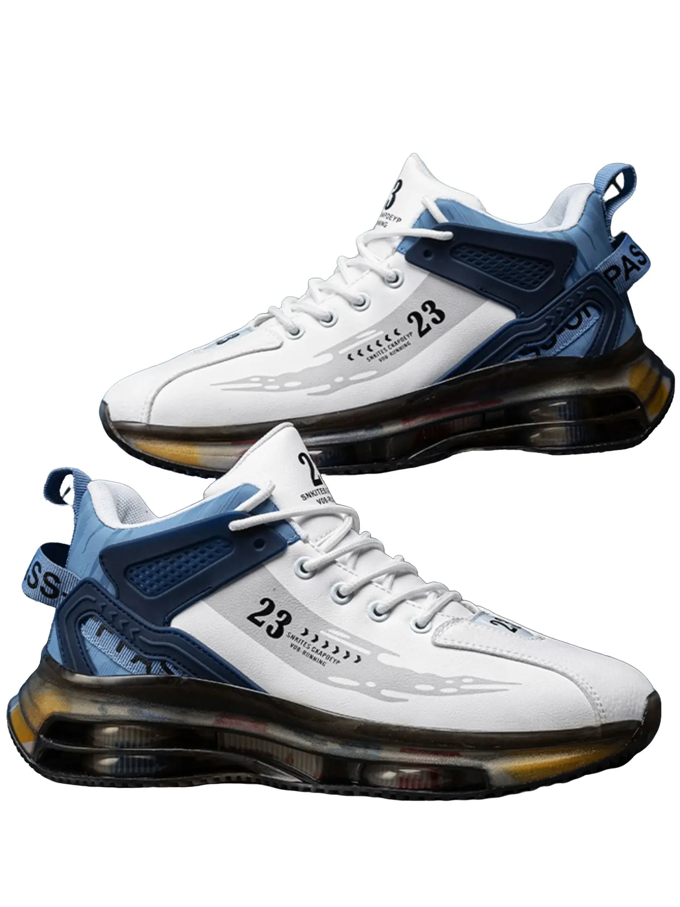 Men's Running Shoes, Running Trainers, Thick Sole Height Boost, Large Size Sport Shoes, Ideal for Tennis, Basketball, Fitness, Outdoor Comfortable Walking