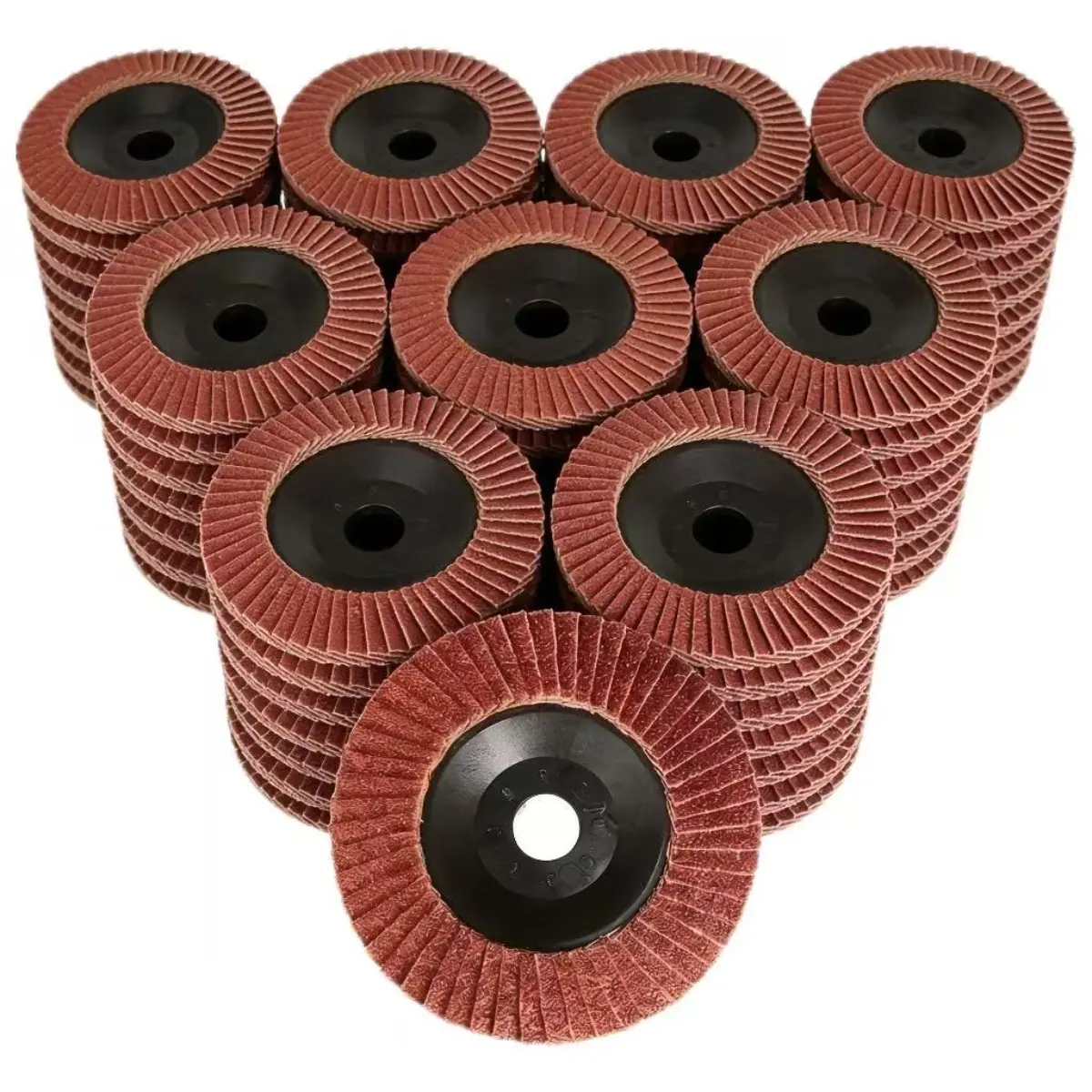 Professional 10-Pack 4" Grinding Discs, High-Performance 60 Grit Abrasive Flap Discs, Reinforced Fiber Core for Angle Grinder, Durable Metal & Wood Finishing Wheels for DIY Projects