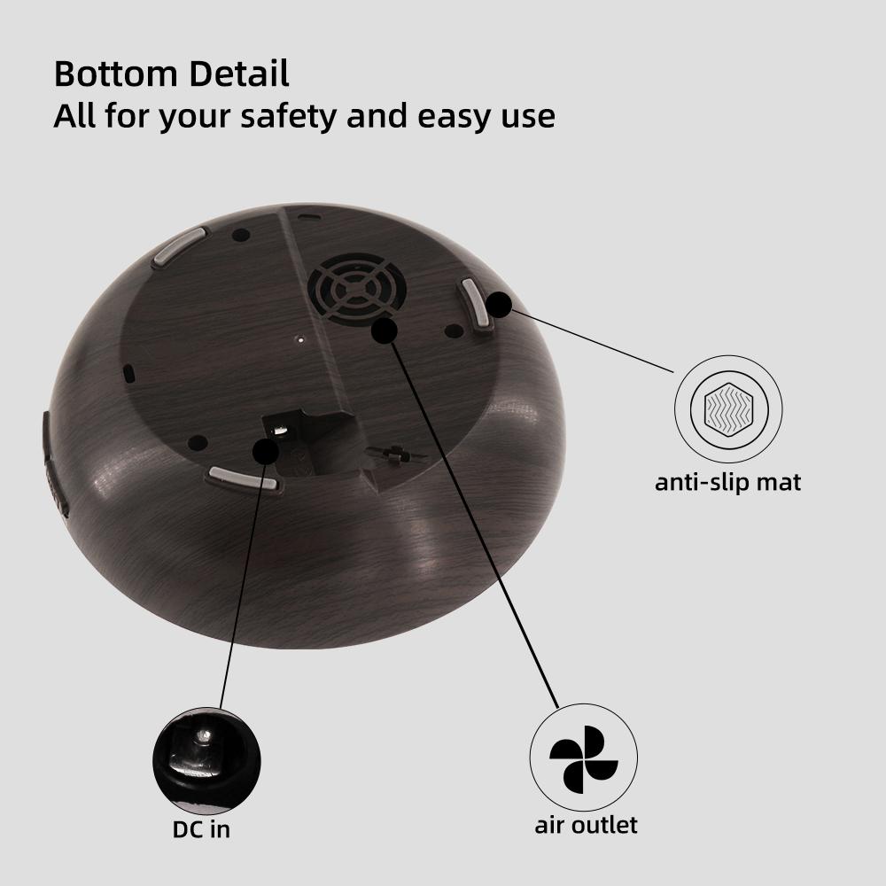 Extra Large 550ml Essential Oil Diffuser  More Runtime, More Benefits! Wood Grain Design, Remote, 7 Color LED, 6 Oils  Better Than Small Diffusers for Home & Office air  purifier Fragrance Freshener Scented Aroma Perfume