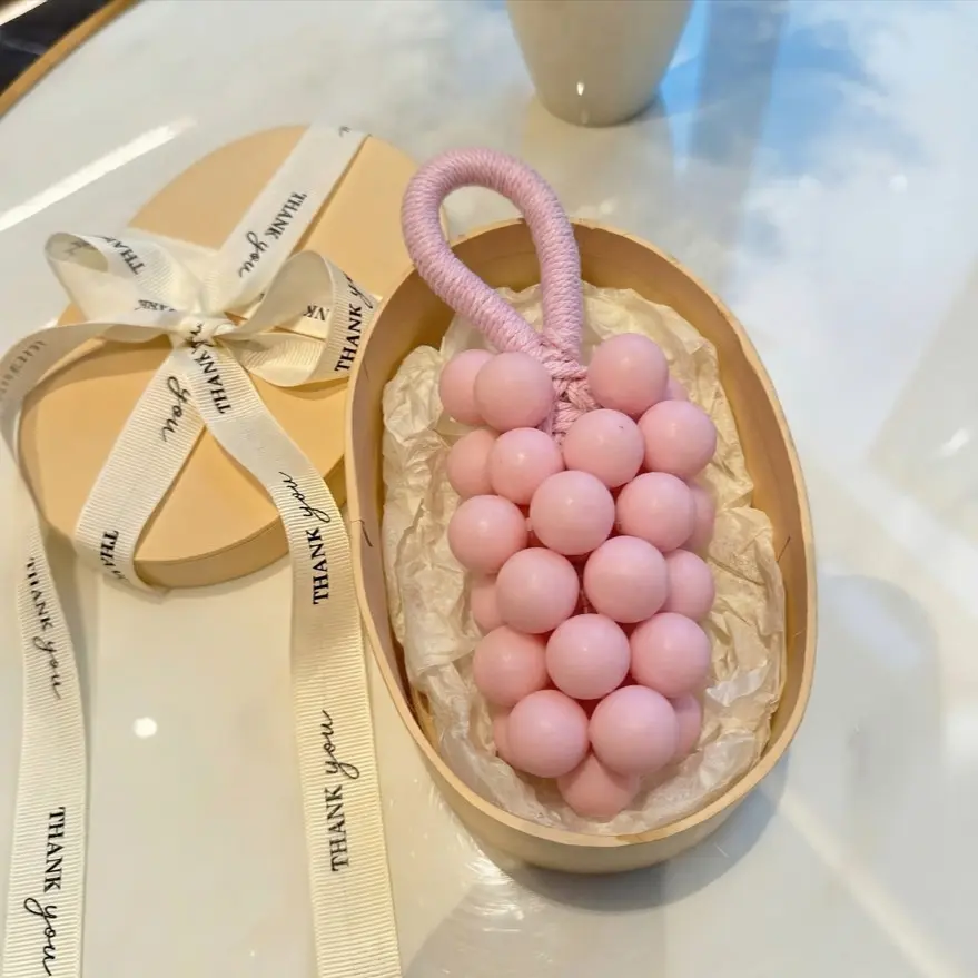 Handmade DIY Decorative Grape Soap 200g, Macaron Color, Natural Gentle, Moisturizing Clean, Long-Lasting Scent, Perfect Home Decoration, Ideal Gift for Friends