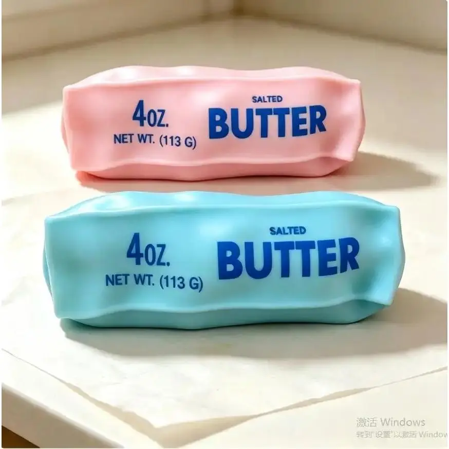 Butter Squishy Cheese Sticks Toy,Crunchy Slow-Rebound Stress Relief Toy Building Blocks,Cute Soft Sensory Toy, Holiday Gift Exchange, Relaxing Desk Toy Squeeze Toy New Sensory Stress Relief Desk Toy For All Ages