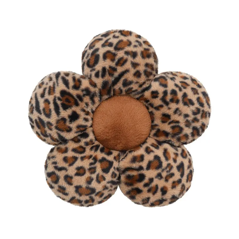 Valentine's Day leopard-print throw pillow with a plush bow—a comfortable neck support Decorative Cushion and cute home decor item. An excellent gift choice for a partner or family member, suitable for wedding anniversaries, Christmas, or Easter.