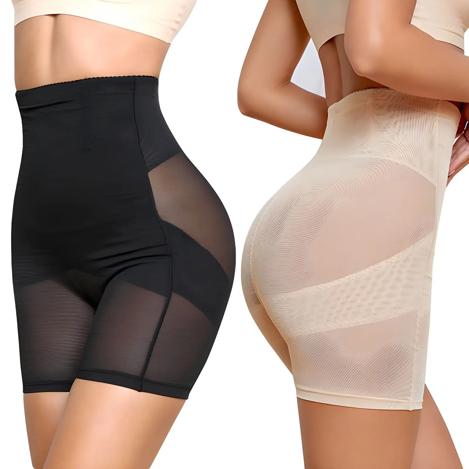 Women Shapewear Tummy Control Body Shaper High Waisted Butt Lifting Panties Shapewear Shorts Thigh Slimmer