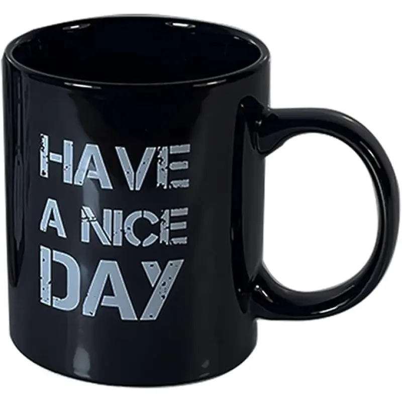 Funny Middle Finger Coffee Mug, Black Gag Gift Cup with Hidden 3D Gesture Inside, Novelty Mug for Friends, Family and Office Humornside Up Yours Mug Gag Gifts for Family for Best April Fool's Day, Valentine's Day,
