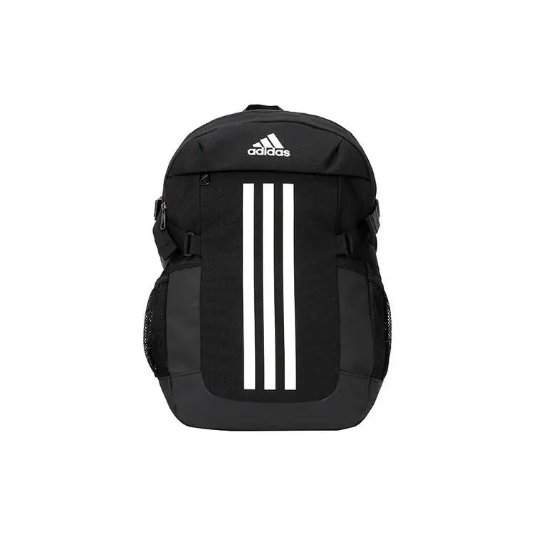 Adidas Power Vi Polyester Backpack for Men and Women – Striped Style in Black