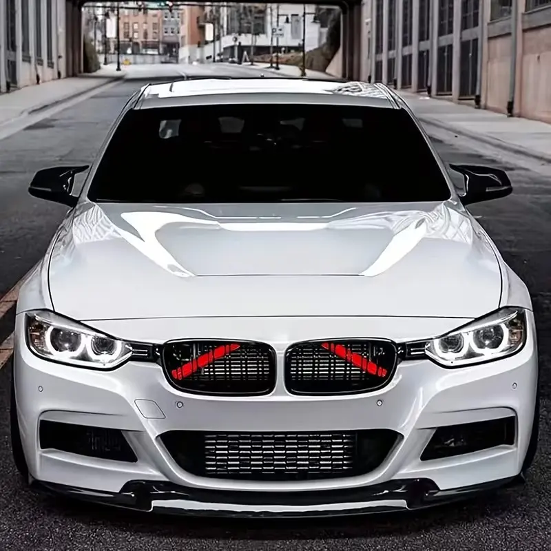 Bmw Grille Nose Hair Color Change Decorative Strip, Fits Bmw Series 1-7 (f20-F32, G30-G32, G11-G12), Bumper Modification Anti-Collision Bar