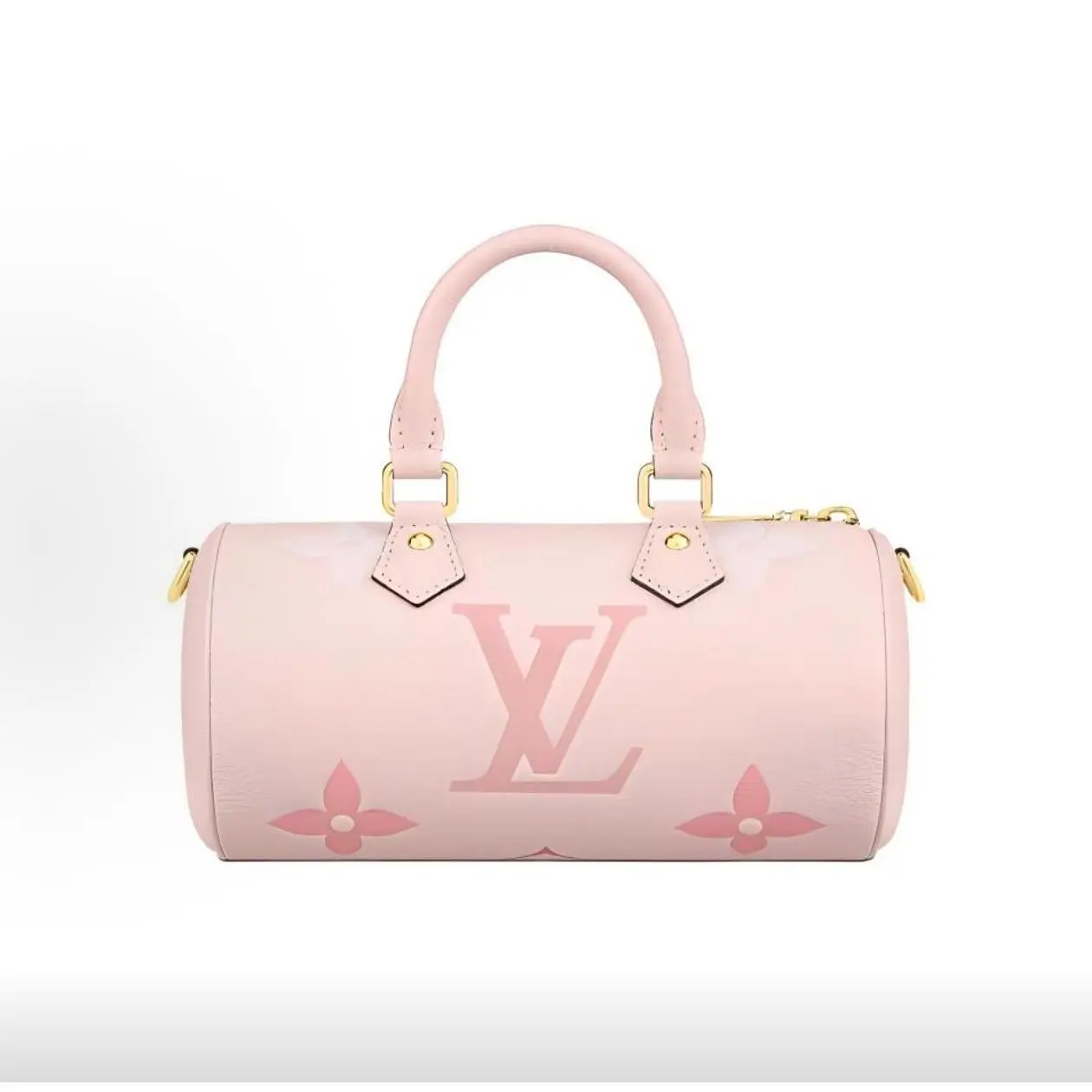 Pre-owned Louis Vuitton Papillon Cherry Blossom Pink Barrel Handbag
