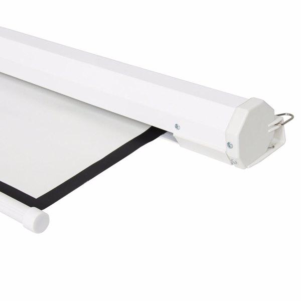 100" 4:3 80"*60" Motorized Projector Screen with Remote Control, Matte White Viewing Area, Ceiling/Wall Mountable, Silent Operation for Home Theater, Office, Classroom