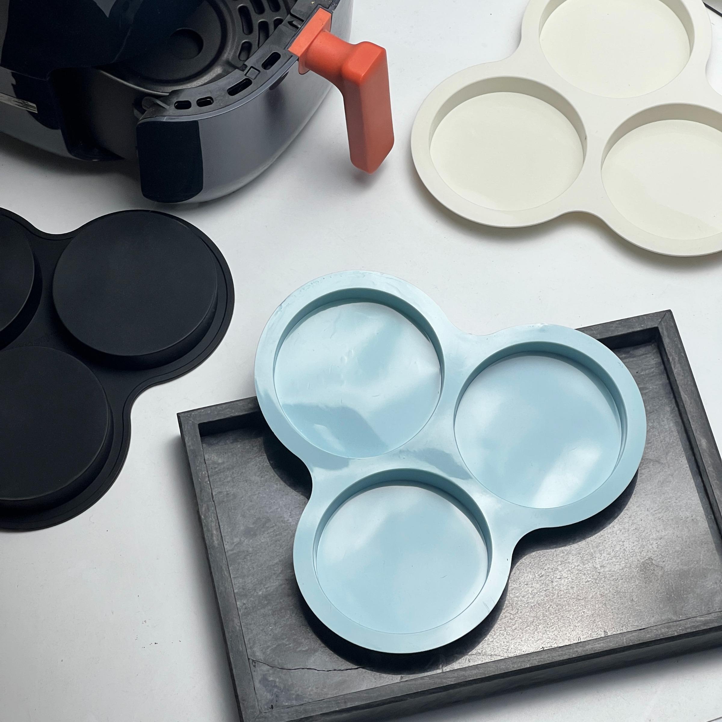 Air Fryer Egg Baking Mold, 1 Count Silicone Egg Baking Pan, Burger Steak Mold, Baking Tool for Home Kitchen and Restaurant