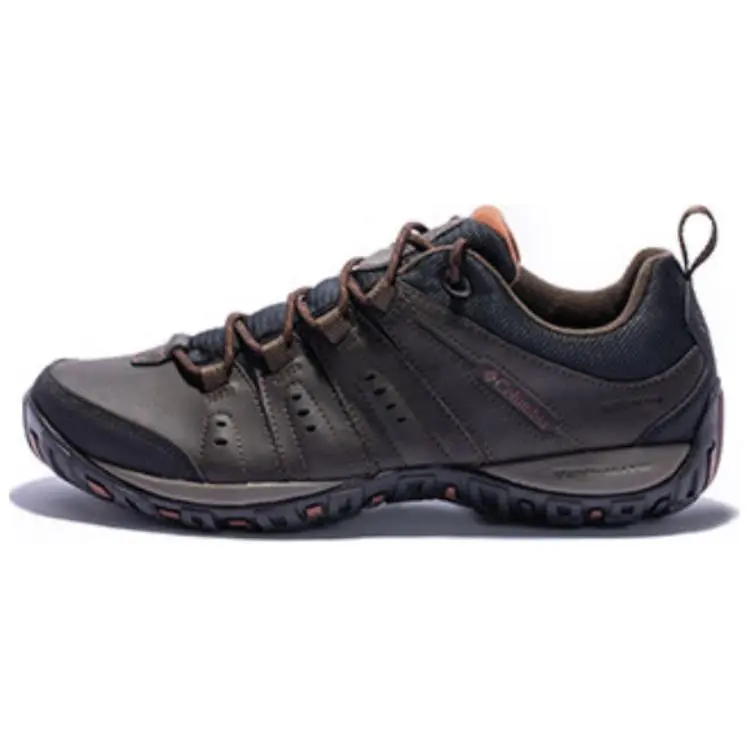 Columbia Men's Low-Cut Hiking Shoes with Shock Absorption, Slip Resistance, Waterproofing, and Traction in Dark Brown Trending Shoes, House White Official Shoes to Get / Maison Mihara Verifiable, with credentials and supporting global authentication
