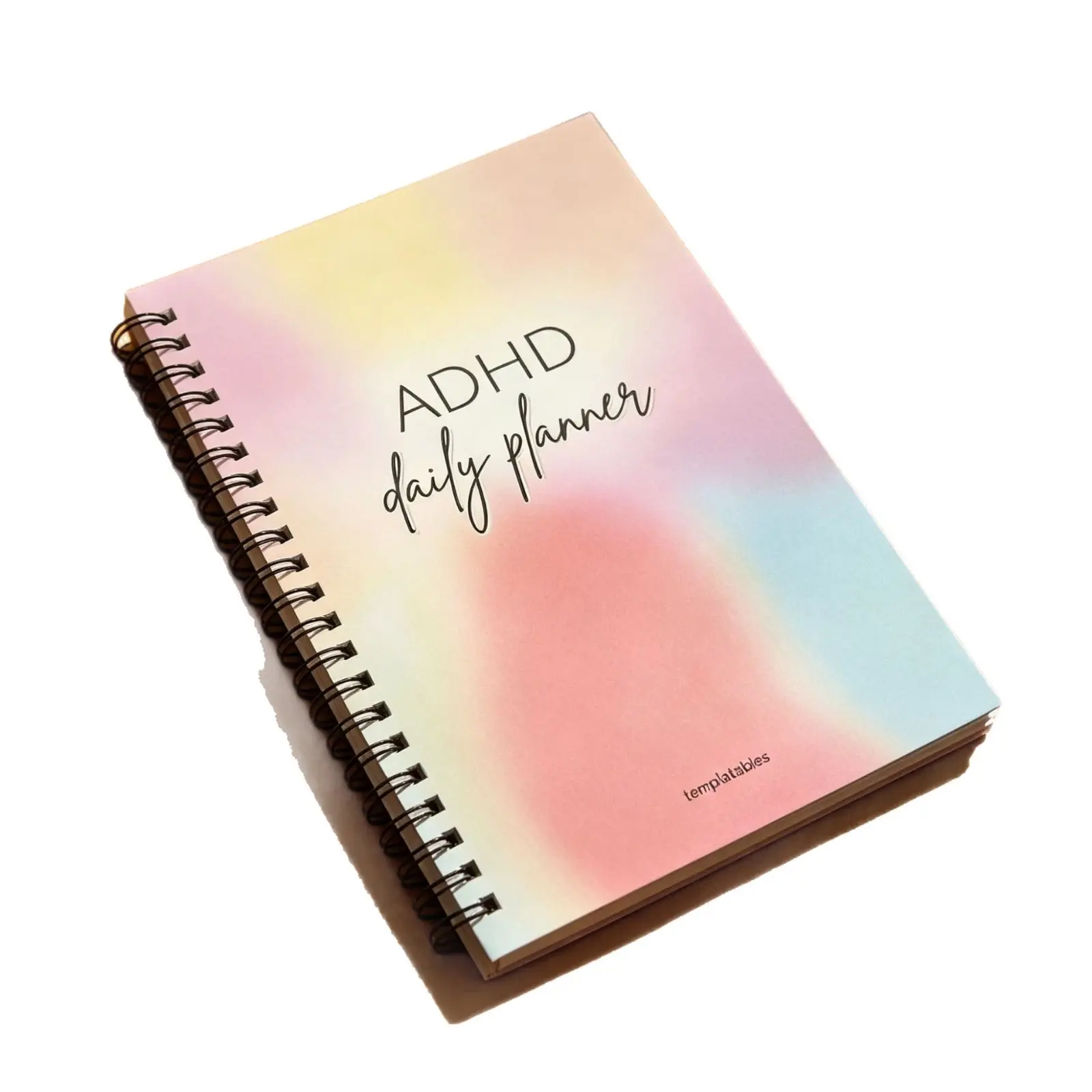 Friendly Adhd Planner Notebook, Daily Planner, Easy Task Tracking & Priority Management, Rainbow Cover, Perfect Birthday Gift, Holiday Present