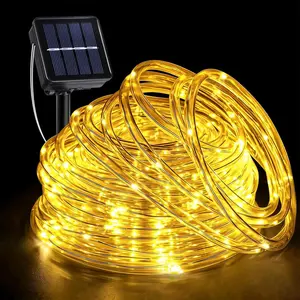 Solar Rope Lights Outdoor, 33FT 135 LED Rope Lights for Outside, Waterproof Solar Powered String Lights with 8 Lighting Modes for Home Trampoline Ground Pool Tree Holiday Decorations, Warm Whitefidget toys
