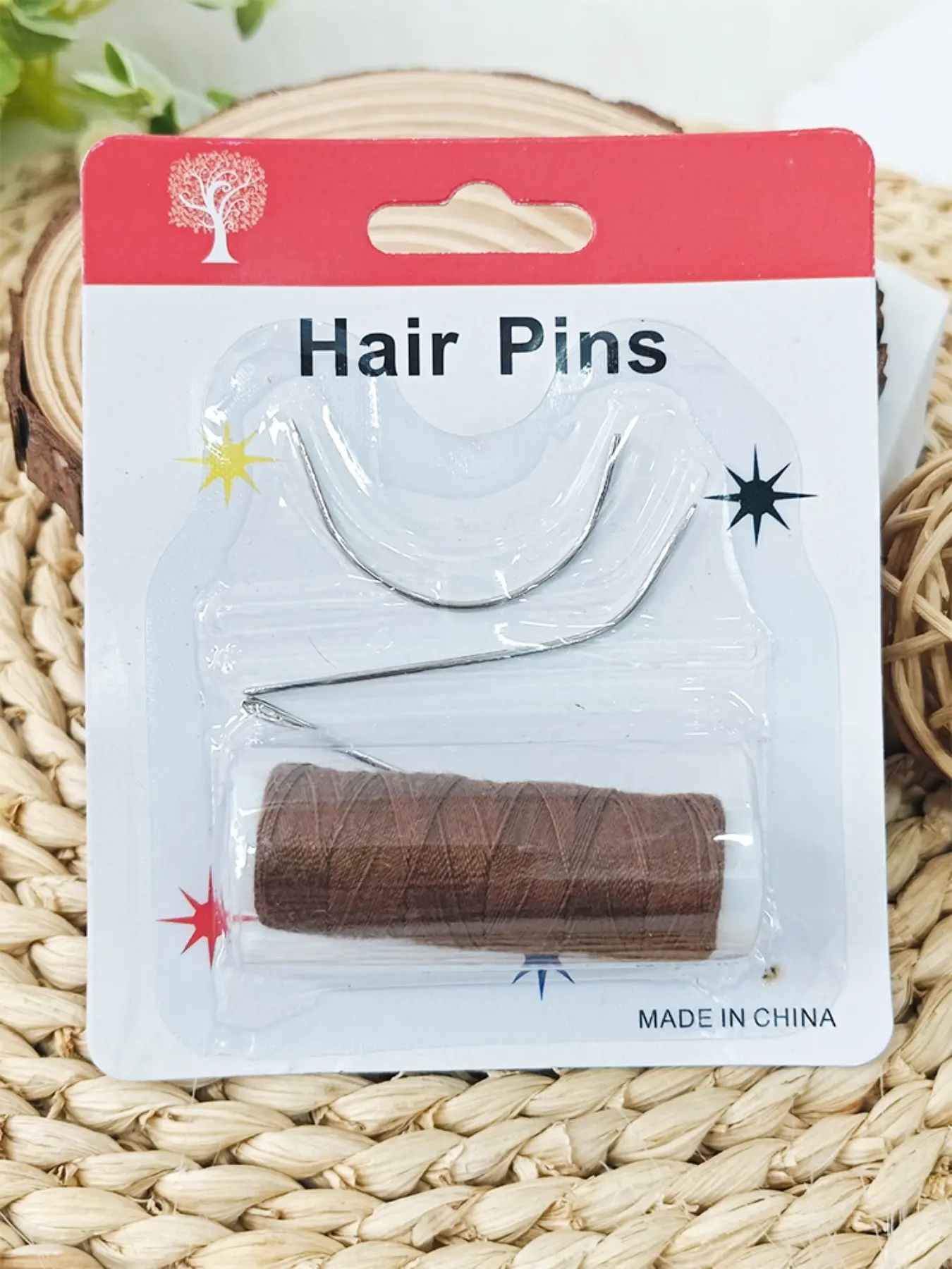 1 Set 4 Pieces: Coil + J/i/c Type Needle Combo, 5 Colors Available, Wig Extension Thread Kit, Specialized Hair Extensions Tools, Hair Salon Tools