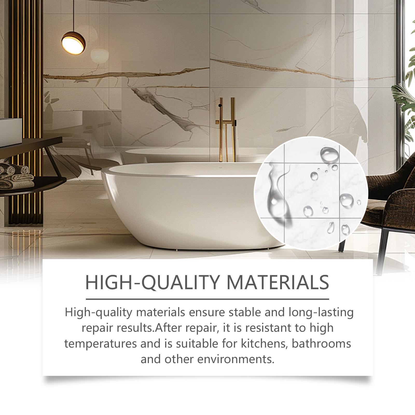 Jaysuing Marble Tile Ab Adhesive Repair Adhesive, Tile Bath Scratch Crack Repair Waterproof And Leak Proof Adhesive