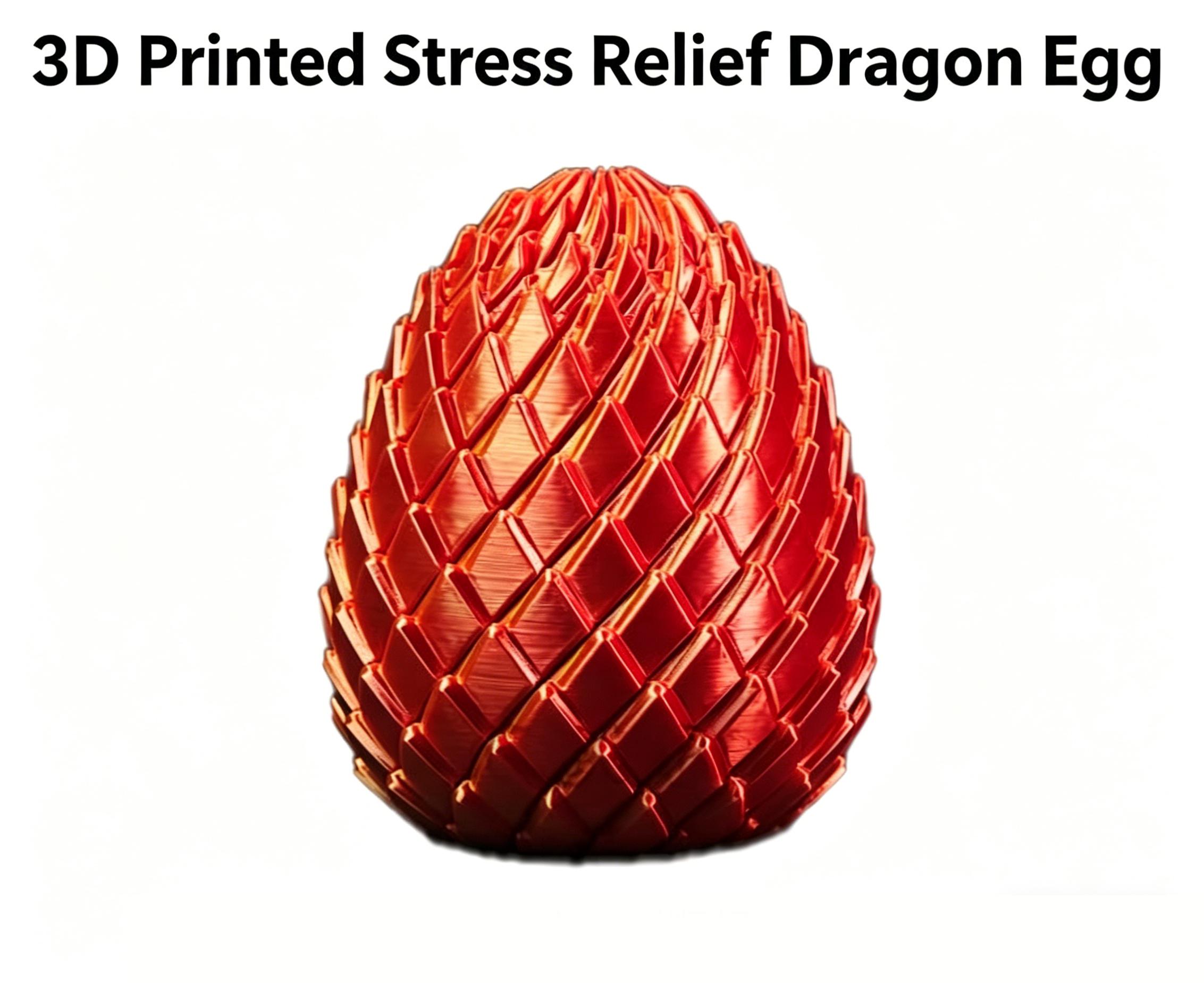 3D Printed Dragon Egg Stress Relief Toy, Transformable Twist Egg, Creative Stress-Relief Gadget, Children's Toy