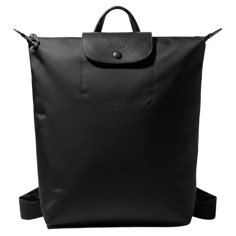 Longchamp Le Pliage Nylon Backpack for Men and Women, Unisex Foldable Style, Black