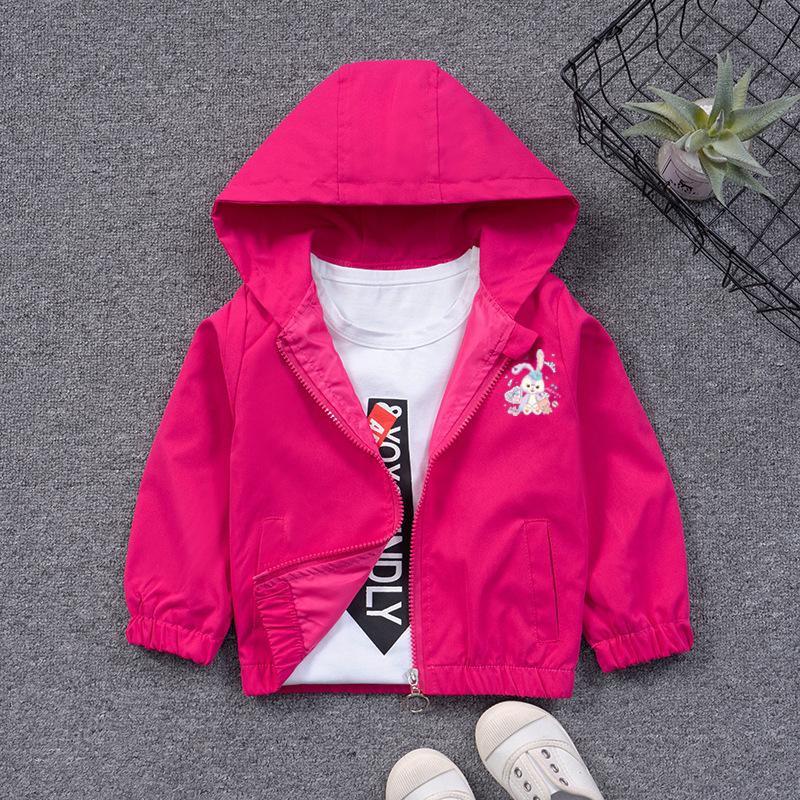 2026 Autumn New Girls' Jacket for Young Girls, Windbreaker, Casual Cardigan, Hooded Top for Girls