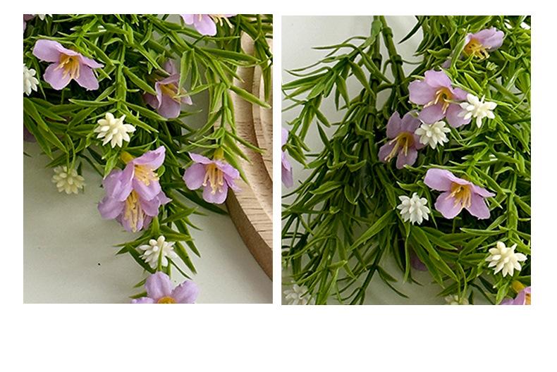 7-branch artificial baby's breath flowers for wedding hall floral arrangements, small bunches of artificial plants for home decoration
