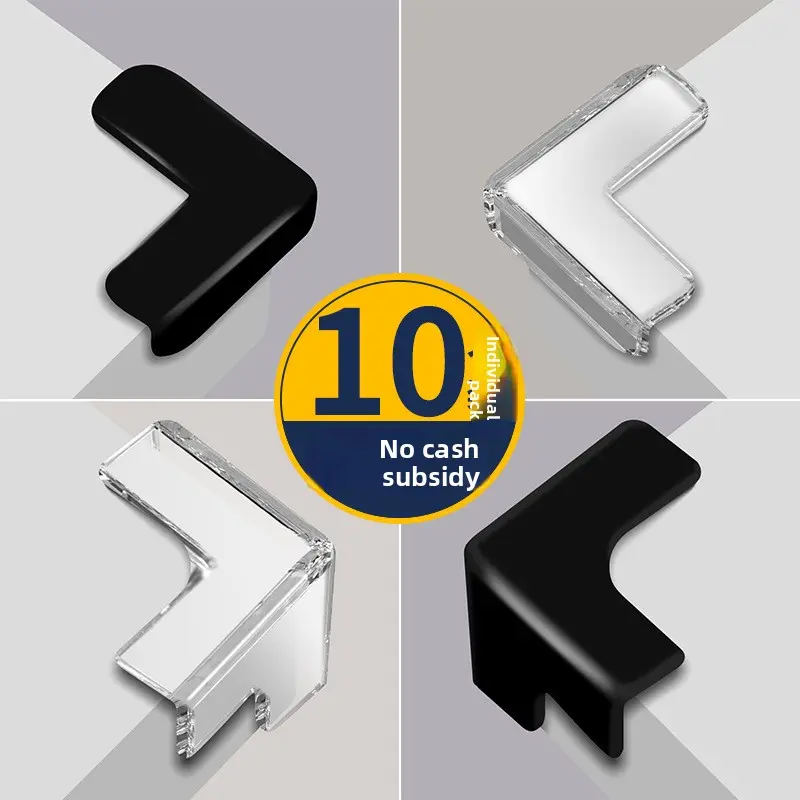 Anti-collision angle Silicone transparent corner sticker, table corner cabinet, range hood anti-collision corner protector, anti-collision triangle strip