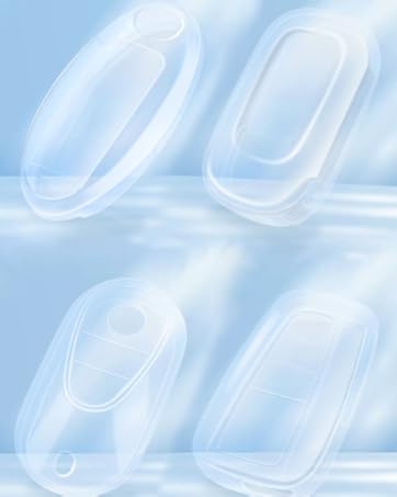 for Chevy Buick Key Fob Cover, TPU Key Fob Case Cover for Buick Encore Chevy Chevrolet Camaro Equinox Impala Sonic Trax GMC Terrain Flip 4 Buttons, Purple