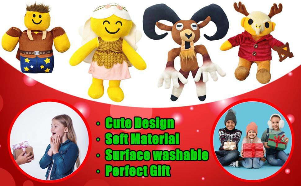 99 Nights in The Forest Deer Plush – Soft Stuffed Animal Game Peripheral, Birthday Xmas Halloween Gift for Kids & Adults, Cuddly Decor for Fans