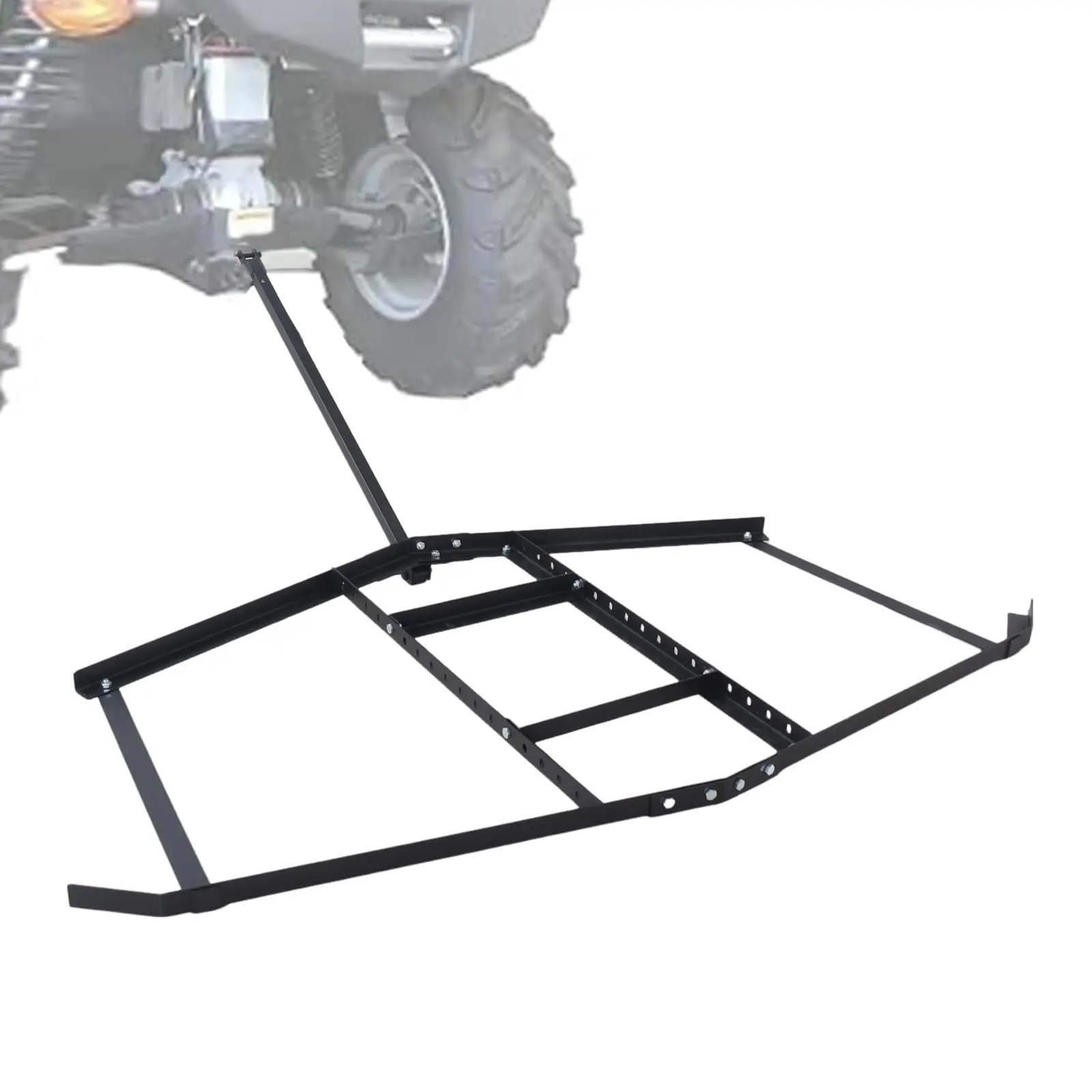 66-Inch Heavy Duty Steel Drag Harrow with Adjustable Bars – Tow Behind ATV/UTV for Driveway, Lawn & Gravel Leveling