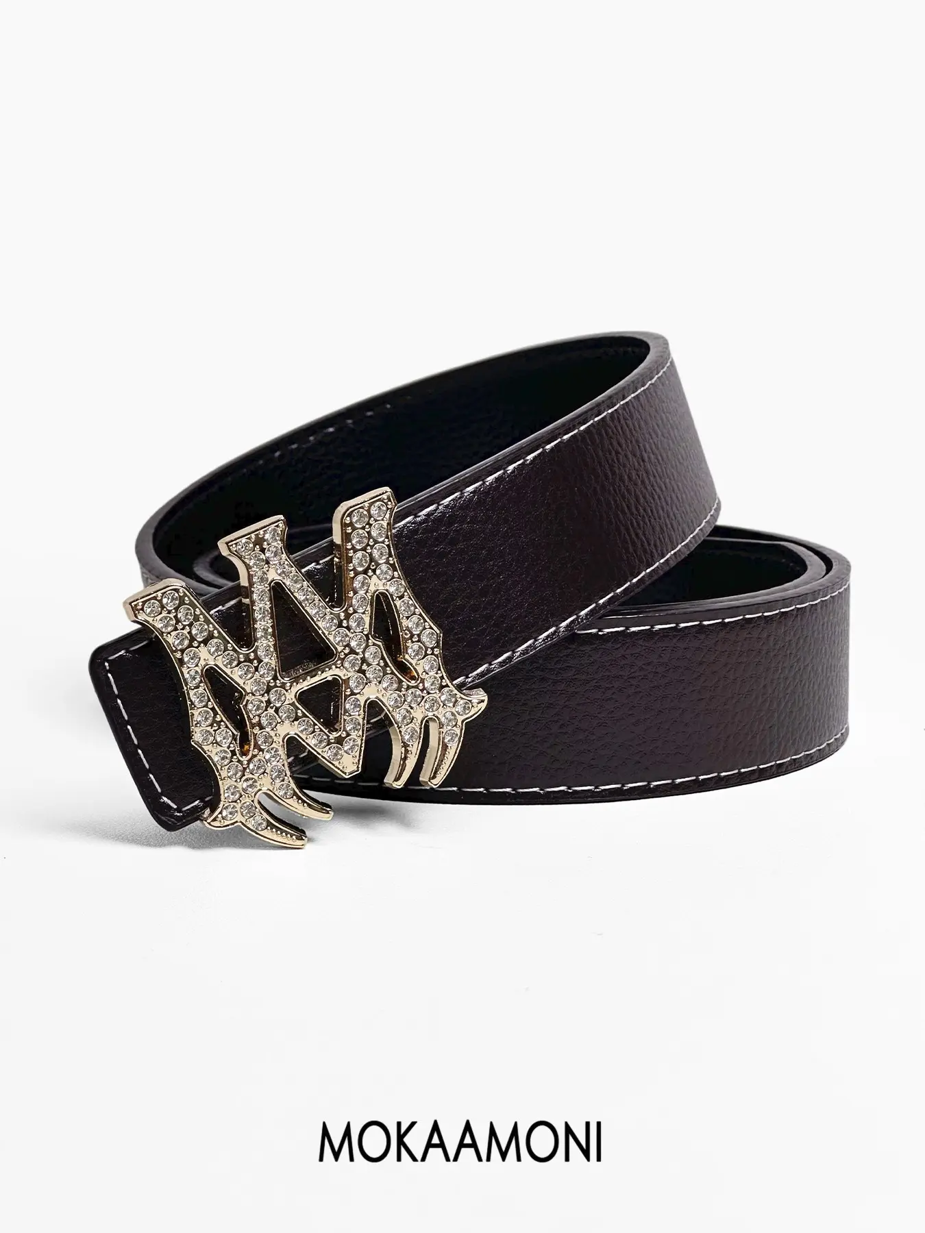 Men's Fashion Print Belt, Casual Denim Belt, Casual Style Belts, High-End Design, Suitable for Young People, Stylish Durable Accessory, Decorative Belt, PU Leather Belts