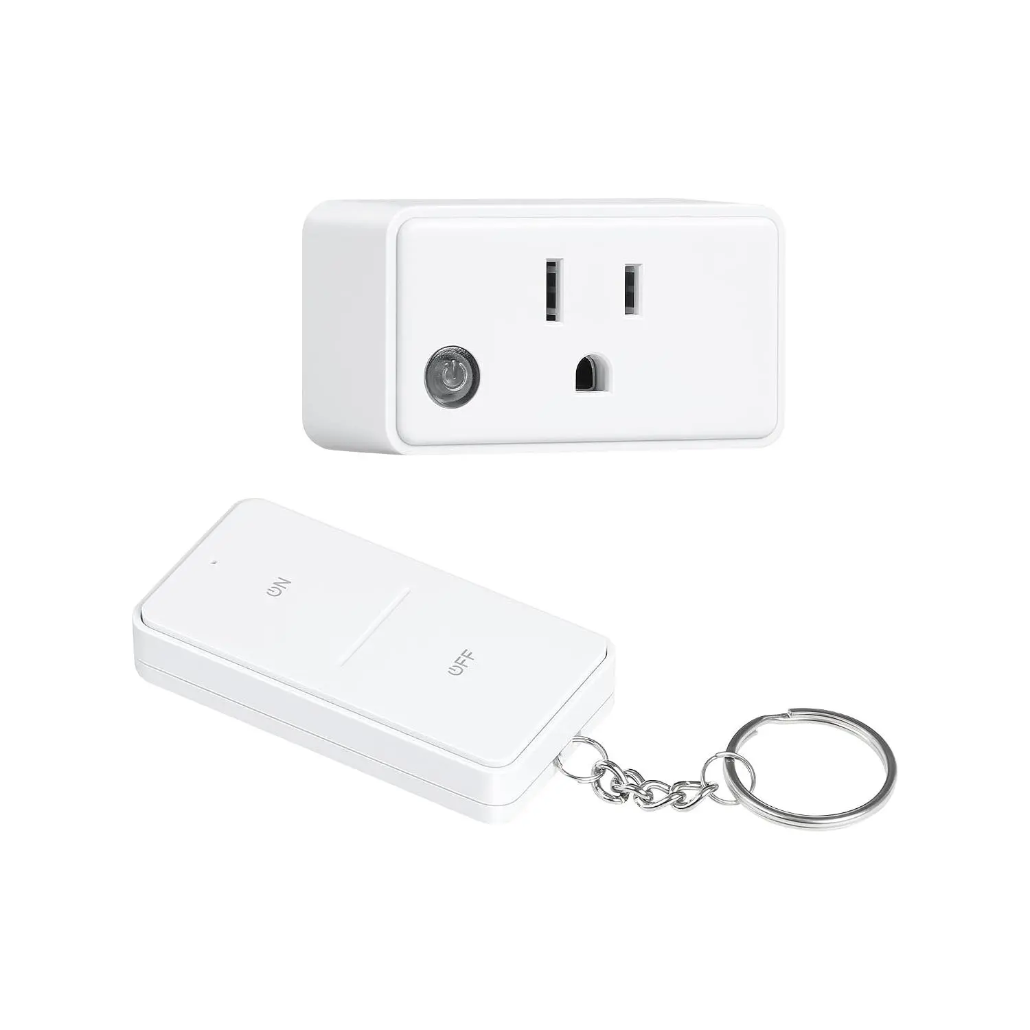 Remote Control Outlet, 200FT Long Range  Light  | Mini Electrical Outlet Plug, 15A/1875W High-Power for Lamps, Lights, Household Appliances, ETL & FCC Listed, Pre-Programmed
